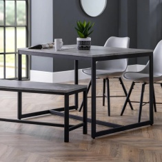 Julian Bowen Staten Concrete Dining Table Julian Bowen Staten Concrete Dining Table