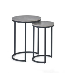Julian Bowen Staten Round Nesting Side Tables Julian Bowen Staten Round Nesting Side Tables