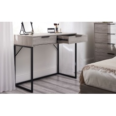 Julian Bowen Bali 2 Drawer Dressing Table/Desk - Grey Oak Julian Bowen Bali 2 Drawer Dressing Table/Desk - Grey Oak
