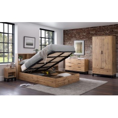 Julian Bowen Bali Ottoman Storage Bedframe - Light Oak Julian Bowen Bali Ottoman Storage Bedframe - Light Oak