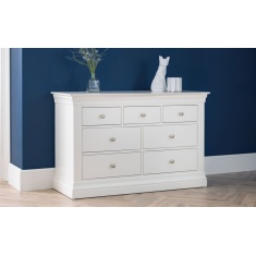 Julian Bowen Clermont 4+3 Drawer Chest - Light Grey Julian Bowen Clermont 4+3 Drawer Chest - Light Grey