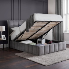 Julian Bowen Gatsby Storage Ottoman Bed - Light Grey Julian Bowen Gatsby Storage Ottoman Bed - Light Grey