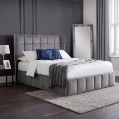Julian Bowen Gatsby Storage Ottoman Bed - Light Grey Julian Bowen Gatsby Storage Ottoman Bed - Light Grey
