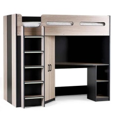 Julian Bowen Hercules High Sleeper - Woodgrain & Anthracite Julian Bowen Hercules High Sleeper - Woodgrain & Anthracite