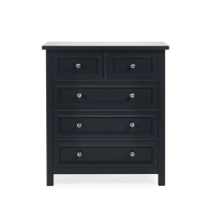 Julian Bowen Maine 3 + 2 Drawer Chest - Anthracite Julian Bowen Maine 3 + 2 Drawer Chest - Anthracite