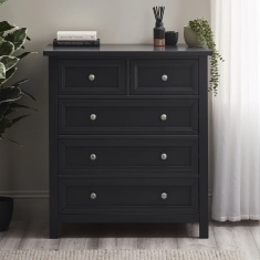 Julian Bowen Maine 3 + 2 Drawer Chest - Anthracite Julian Bowen Maine 3 + 2 Drawer Chest - Anthracite