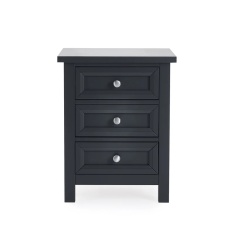 Julian Bowen Maine 3 Drawer Bedside - Anthracite Julian Bowen Maine 3 Drawer Bedside - Anthracite