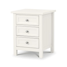 Julian Bowen Maine 3 Drawer Bedside - Surf White Julian Bowen Maine 3 Drawer Bedside - Surf White