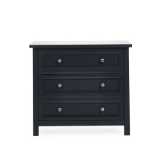 Julian Bowen Maine 3 Drawer Wide Chest - Anthracite Julian Bowen Maine 3 Drawer Wide Chest - Anthracite