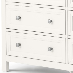 Julian Bowen Maine 6 Drawer Wide Chest - Surf White Julian Bowen Maine 6 Drawer Wide Chest - Surf White