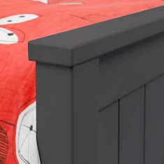 Julian Bowen Maine Bookcase Bed 90cm Single - Anthracite Julian Bowen Maine Bookcase Bed 90cm Single - Anthracite