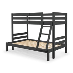 Julian Bowen Merlin Triple Sleeper Bunk Bed - Anthracite Julian Bowen Merlin Triple Sleeper Bunk Bed - Anthracite