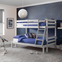 Julian Bowen Merlin Triple Sleeper Bunk Bed - Dove Grey Julian Bowen Merlin Triple Sleeper Bunk Bed - Dove Grey