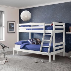Julian Bowen Merlin Triple Sleeper Bunk Bed - Surf White Julian Bowen Merlin Triple Sleeper Bunk Bed - Surf White
