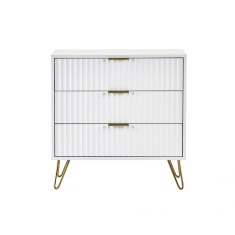 Julian Bowen Murano 3 Drawer Chest - Matt White Julian Bowen Murano 3 Drawer Chest - Matt White