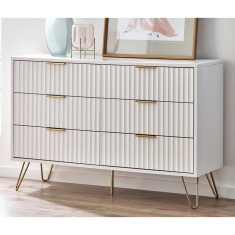 Julian Bowen Murano 6 Drawer Chest - Matt White Julian Bowen Murano 6 Drawer Chest - Matt White