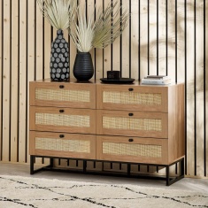 Julian Bowen Padstow 6 Drawer Chest - Oak Julian Bowen Padstow 6 Drawer Chest - Oak