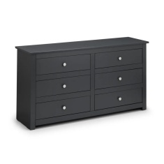 Julian Bowen Radley 6 Drawer Chest - Anthracite Julian Bowen Radley 6 Drawer Chest - Anthracite