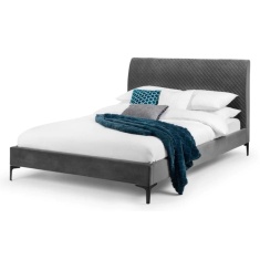 Julian Bowen Sanderson Diamond Quilted Velvet Bed Julian Bowen Sanderson Diamond Quilted Velvet Bed