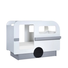 Julian Bowen Tourer Caravan Bed - Vapor Grey & White Julian Bowen Tourer Caravan Bed - Vapor Grey & White