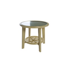 Daro Dingley 50cm Glass Top Round Side Table