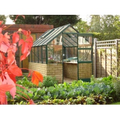 Elite 6ft 3' Wide Featured Dwarf Wall Greenhouse