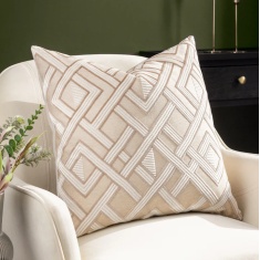 Riva Henley Cushion 50cm - Warm Taupe Riva Henley Cushion 50cm - Warm Taupe