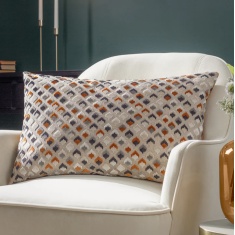 Riva Lexington Cushion 40x60cm - Ginger/Grey Riva Lexington Cushion 40x60cm - Ginger/Grey