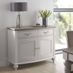 Montreal Narrow Sideboard - Grey Washed Oak & Soft Grey Montreal Narrow Sideboard - Grey Washed Oak & Soft Grey