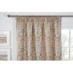 Sundour Kyoto Lined Pencil Pleat Curtains - Natural