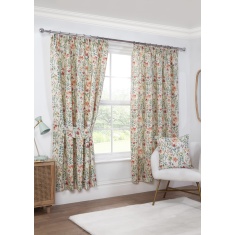Sundour Amaryllis Lined Pencil Pleat Curtains - Multi Sundour Amaryllis Lined Pencil Pleat Curtains - Multi