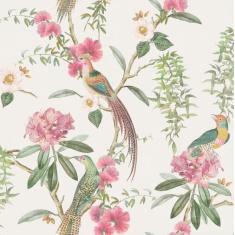 Arthouse Exotic Garden Wallpaper - Pink/Green Arthouse Exotic Garden Wallpaper - Pink/Green