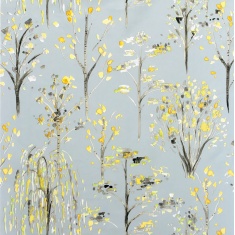 Arthouse Watercolour Tree Wallpaper - Grey/Ochre Arthouse Watercolour Tree Wallpaper - Grey/Ochre