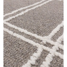 Asiatic Ada Geometric Wool Rug - Grey