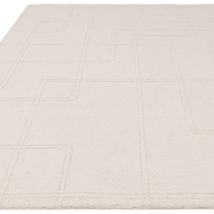 Asiatic Ada Geometric Wool Rug - Ivory