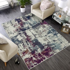 Asiatic Nova NV23 Abstract Rug - Navy Multi