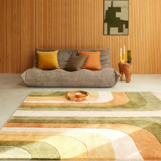 Asiatic Romy 02 Retro Geometric Rug - Green