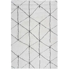 Mastercraft 014-0054/6131 Dune Shaggy Rug - White/Cream Mastercraft 014-0054/6131 Dune Shaggy Rug - White/Cream