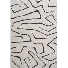Mastercraft 034-0145/6131 Liberty Heatset Rug - White/Charcoal Mastercraft 034-0145/6131 Liberty Heatset Rug - White/Charcoal