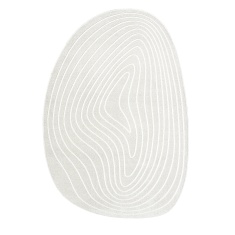 Mastercraft 041-0064/6161 Geo Soft Touch Pebble Rug - White Mastercraft 041-0064/6161 Geo Soft Touch Pebble Rug - White