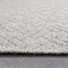 Mastercraft 99031-3030-99 Highline Wool Flatweave Rug - Grey