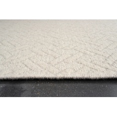 Mastercraft 99031-6015-96 Highline Wool Flatweave Rug - Cream