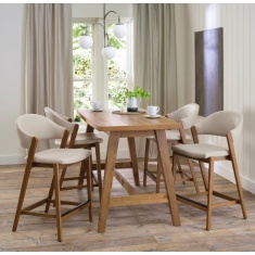 Brandon Rustic Oak Bar Table Brandon Rustic Oak Bar Table