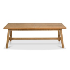 Brandon Rustic Oak 6-8 Seater Extending Dining Table