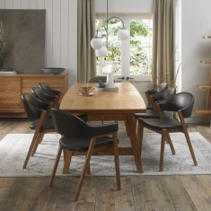 Brandon Rustic Oak 6-8 Seater Extending Dining Table Brandon Rustic Oak 6-8 Seater Extending Dining Table