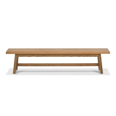 Brandon Rustic Oak Large Dining Bench