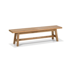 Brandon Rustic Oak Small Dining Bench