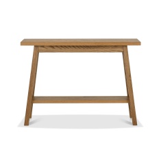 Brandon Rustic Oak Console Table With Shelf