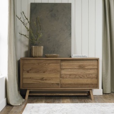 Brandon Rustic Oak Wide Sideboard Brandon Rustic Oak Wide Sideboard