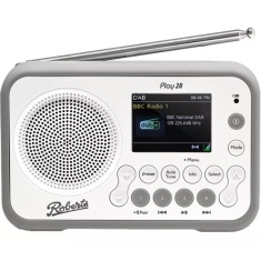 Roberts PLAY20W DAB/DAB+/FM RDS & Bluetooth Digital Portable Radio - White Roberts PLAY20W DAB/DAB+/FM RDS & Bluetooth Digital Portable Radio - White